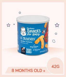 Gerber Lil Crunchies Garden Tomato 42g Canister