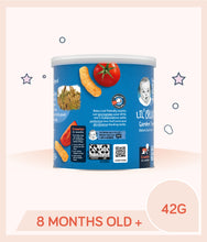 Load image into Gallery viewer, Gerber Lil Crunchies Garden Tomato 42g Canister
