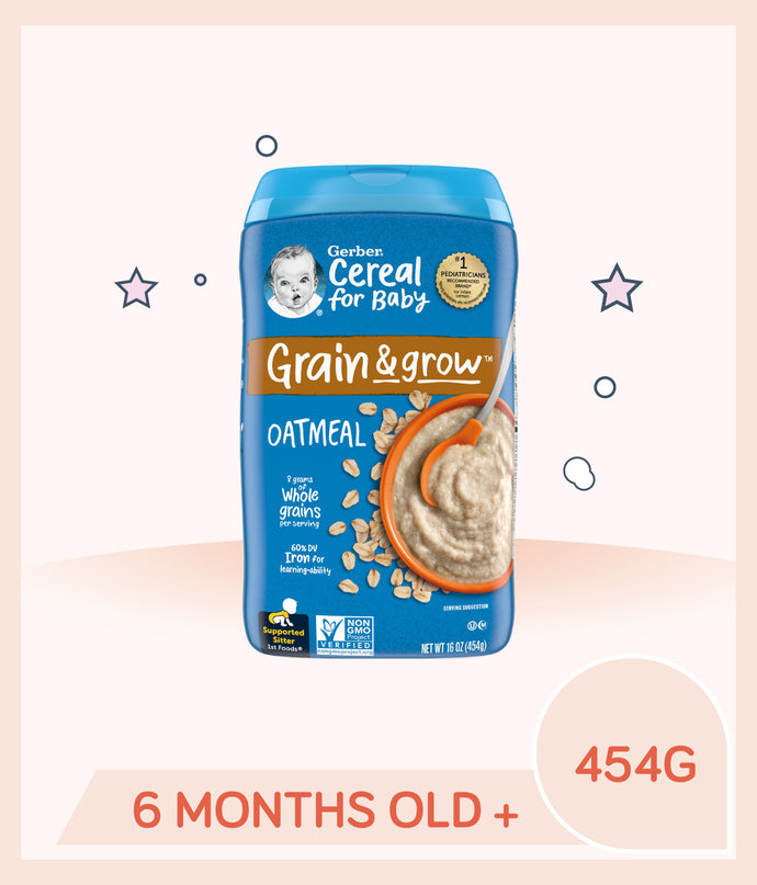 Gerber Single Grain Cereal Oatmeal 454g