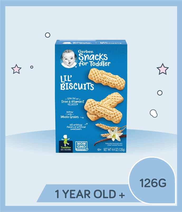 Gerber Snack Lil Biscuits 126g Box