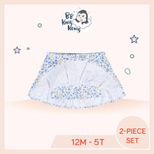 Load image into Gallery viewer, Gerber 2 Pack Baby Girl Blue Flora Skirt
