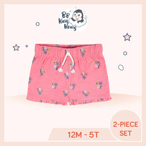 Gerber 2 Pack Baby Girl Pink-Purple Short Pant