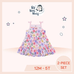Gerber 2 Pack Baby Girl Pink Flora Knit Dress