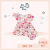 Gerber 3 Pack Baby Girl Flora Dress Set