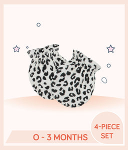 Gerber Baby Girls Leopard (leopard print) bundle set