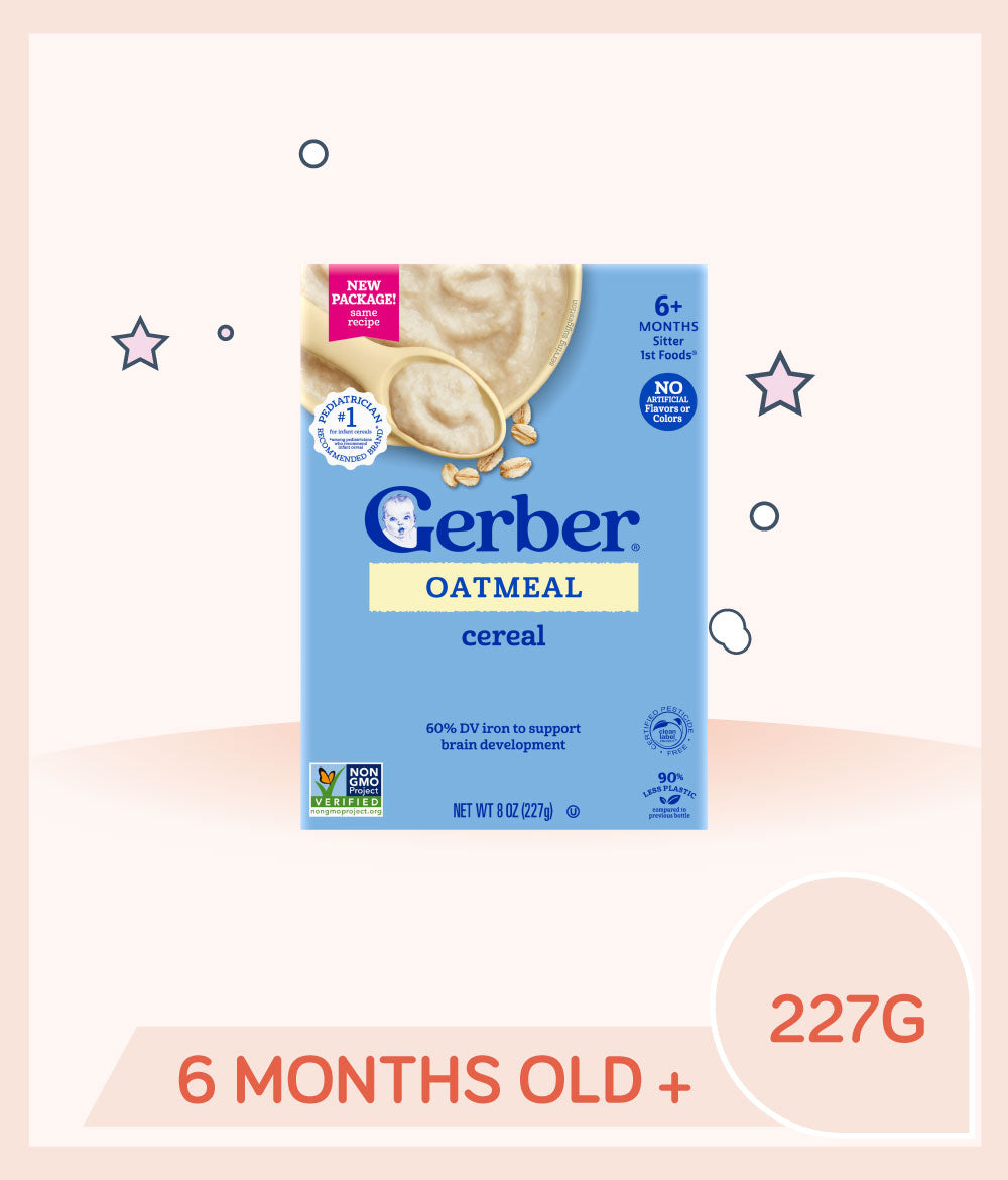 Gerber Single Grain Cereal Oatmeal 227g Container