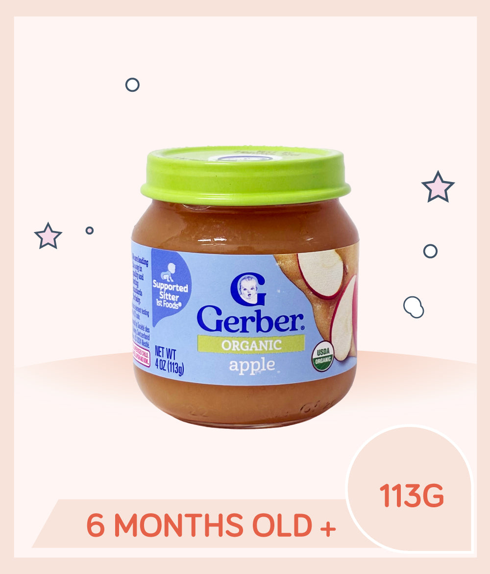 Gerber Organic Apple Baby Food 113g Jar