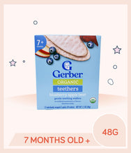 Load image into Gallery viewer, Gerber Organic Teethers Blueberry Apple Beet 48g Box
