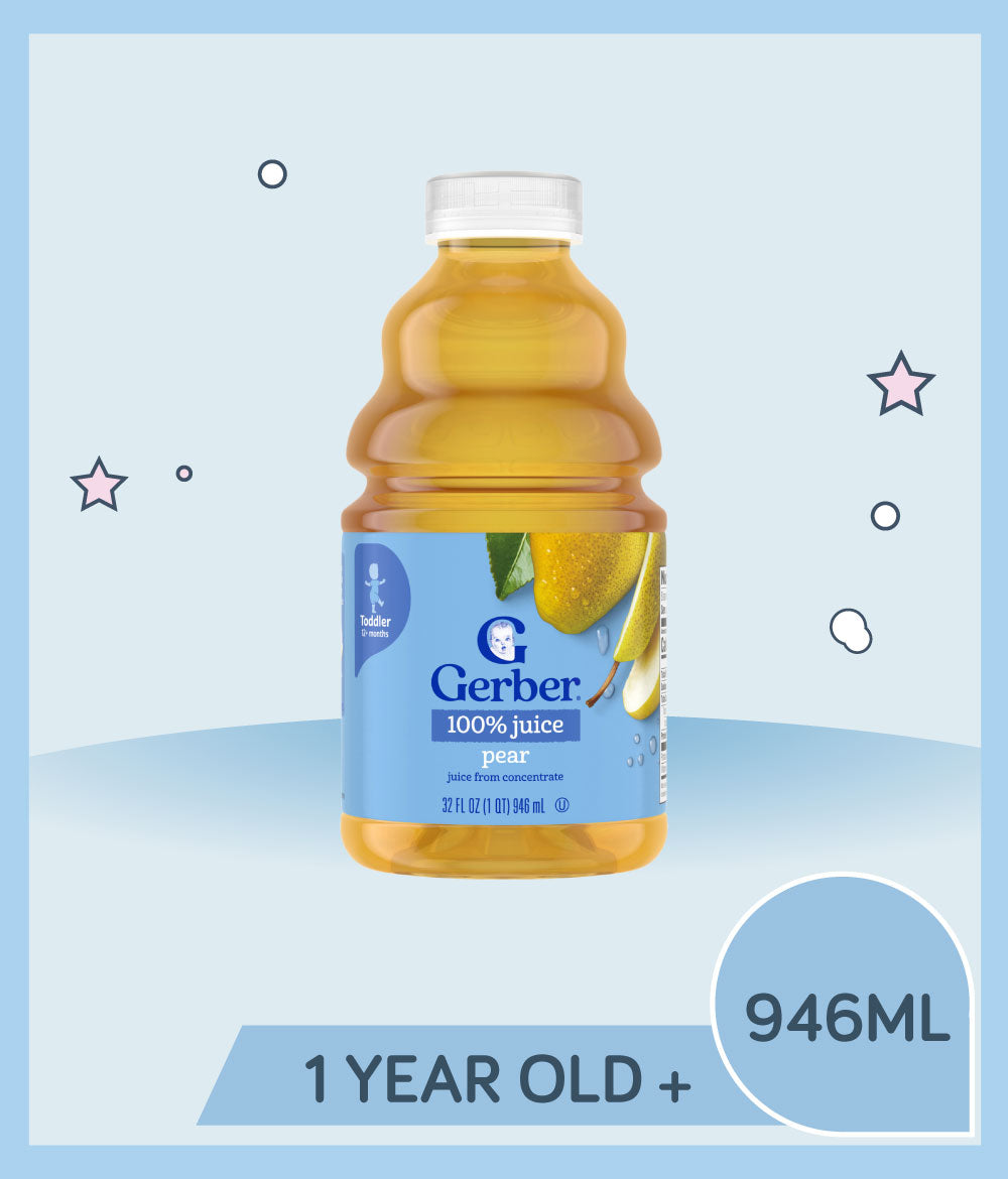 Gerber 100% Pear Juice 946ml Bottle