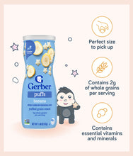 Load image into Gallery viewer, Gerber Puffs Banana 42g Canister
