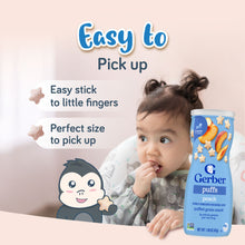 Load image into Gallery viewer, Gerber Puffs Peach 42g Canister
