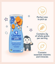 Load image into Gallery viewer, Gerber Puffs Sweet Potato 42g Canister

