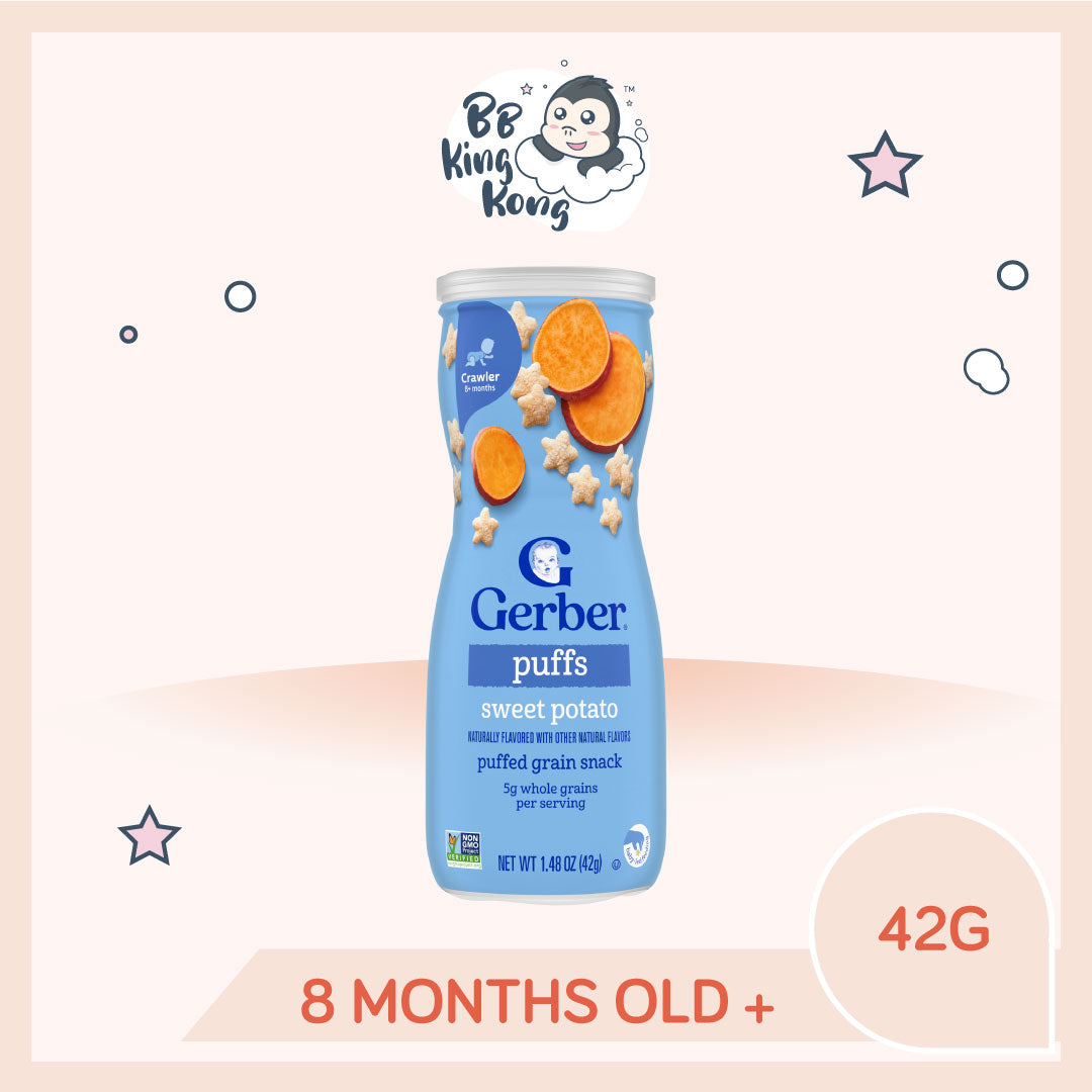 Gerber Puffs Sweet Potato 42g Canister
