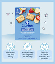 Load image into Gallery viewer, Gerber Soft Baked Grain Bars Strawberry Banana 156g Box
