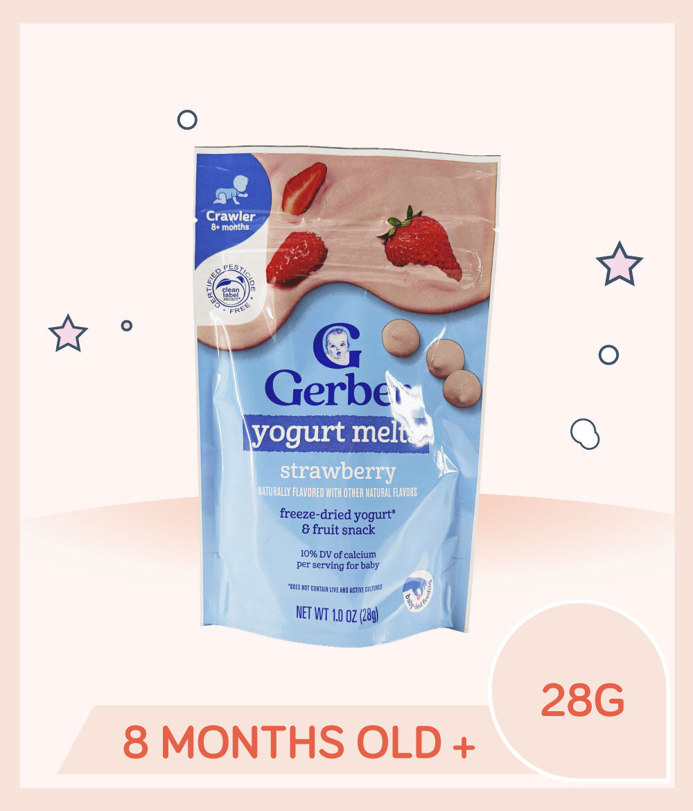 Gerber Yogurt Melts Strawberry 28g Pouch