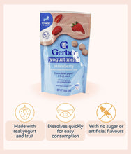 Load image into Gallery viewer, Gerber Yogurt Melts Strawberry 28g Pouch
