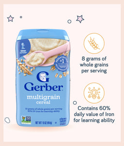 Gerber®  MultiGrain Cereal 454g