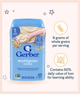 Gerber Multigrain Cereal 227g Container