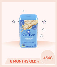 Load image into Gallery viewer, Gerber Single Grain Cereal Oatmeal 454g
