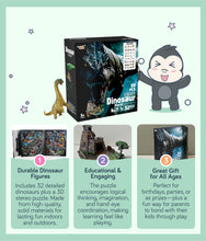 Load image into Gallery viewer, Dinosaurs World Collection 59 pcs set product highlights: Durable Dinosaur Figures, Educational &amp; Engaging and Great Gift for All Ages
