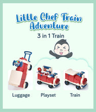 Load image into Gallery viewer,  Tableware Kitchen Train 3 in 1 Train:  Luggage, Playset, Train
