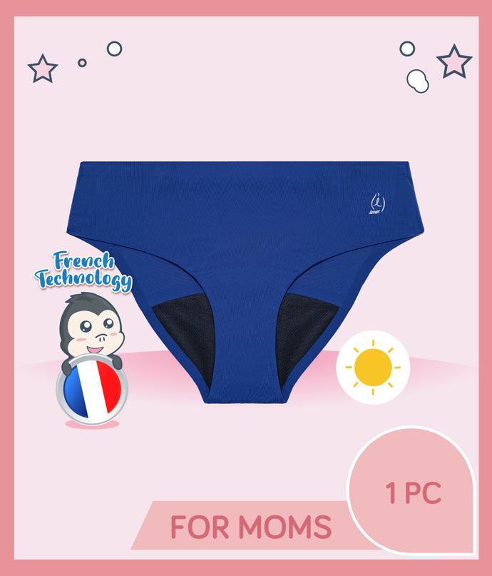 Emer Stella The Basic Mid Waist Reusable Menstrual Underwear Period Panties (Day Use Medium Flow)