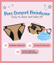Load image into Gallery viewer, Emer Romi The Flexi Cotton Reusable Menstrual Underwear Period Panties (Day/Night Use Heavy Flow)
