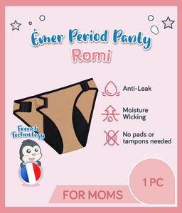 Emer Romi The Flexi Cotton Reusable Menstrual Underwear Period Panties (Day/Night Use Heavy Flow)