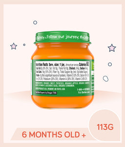 Gerber Organic Sweet Potato Apple Carrot & Cinnamon Jar