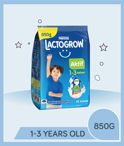 Lactogrow Aktif 1-3 850g Pouch