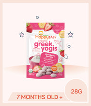 Load image into Gallery viewer, Happy Baby Greek Yogis Strawberry Banana 28g
