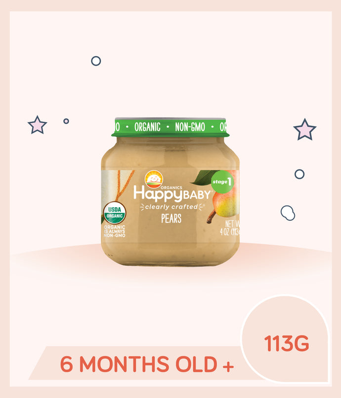Happy Baby Clearly Crafted Stage 1 Pear 113g