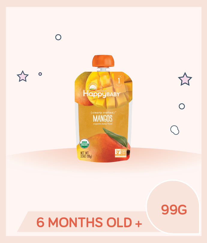 Happy Baby Clearly Crafted Stage 1 Mango 99g