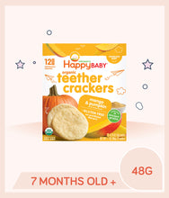 Load image into Gallery viewer, Happy Baby Teether Crackers Mango Pumpkin 48g
