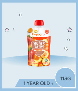 Happy Tot Super Bellies Stage 4 Banana Carrot Strawberry 113g