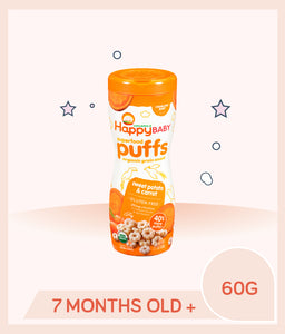 Happy Baby Puff Sweet Potato Carrot 60g