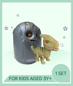 Toy dinosaur and dinosaur egg with '1 SET FOR KIDS AGED 3Y+' text