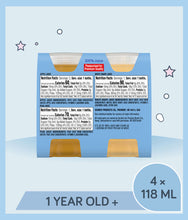 Load image into Gallery viewer, Gerber Fruit Juice packaging with nutritional information on a light blue background
