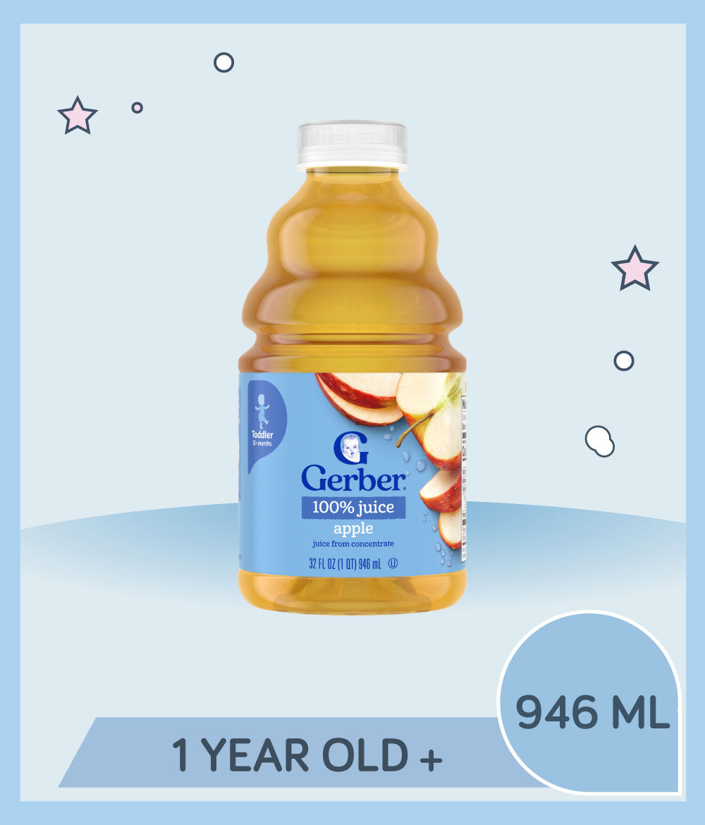 Gerber 100% Apple Juice 946ml Bottle