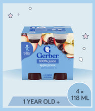 Load image into Gallery viewer, Gerber 100% Apple Prune Juice 473ml Bottle (pack of 4 x 118ml)
