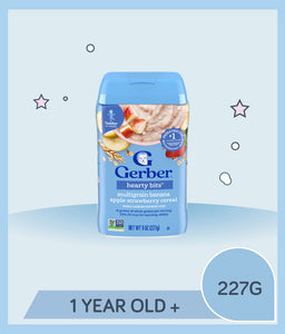 Gerber Hearty Bits Cereal Banana Apple Strawberry Multigrain 227g Container for kids over 1 year old