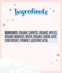 Gerber Organic Carrot Apple Mango 99g Pouch