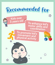 Load image into Gallery viewer, Product recommended for kids over 3 years old, to enhance motor skills &amp; coordination, promote physical activity
