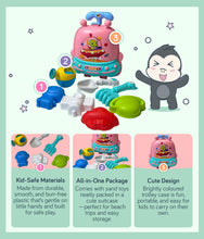 Load image into Gallery viewer, Beach Space Suitcase 8 Pcs Set product highlights: Kid-safe materials, All-in-One package, Cute design
