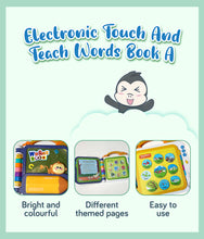 Load image into Gallery viewer, Images showing Electronic Touch And Teach Words Book A is bright &amp; colourful, themed pages and easy to use
