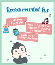 Load image into Gallery viewer, Product recommended for kids over 1 year old, to foster interest in instruments and perfect party gift
