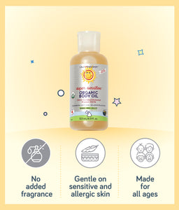 California Baby Super Sensitive Certified Organic Body Oil  133ml 100% Plant-Based