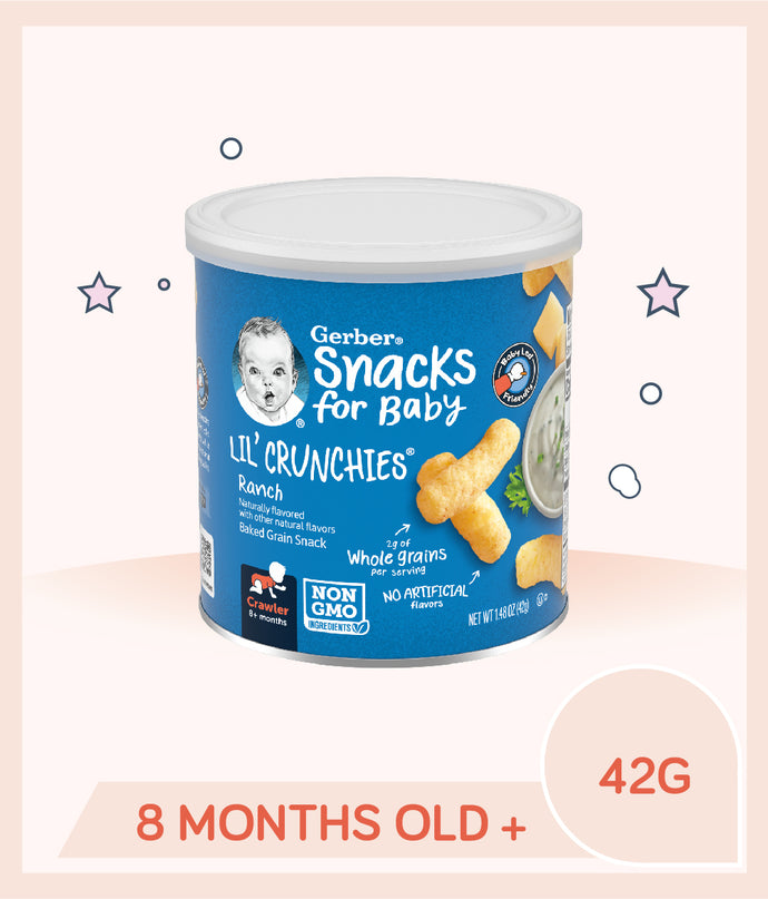 Gerber Lil Crunchies Ranch 42g Canister
