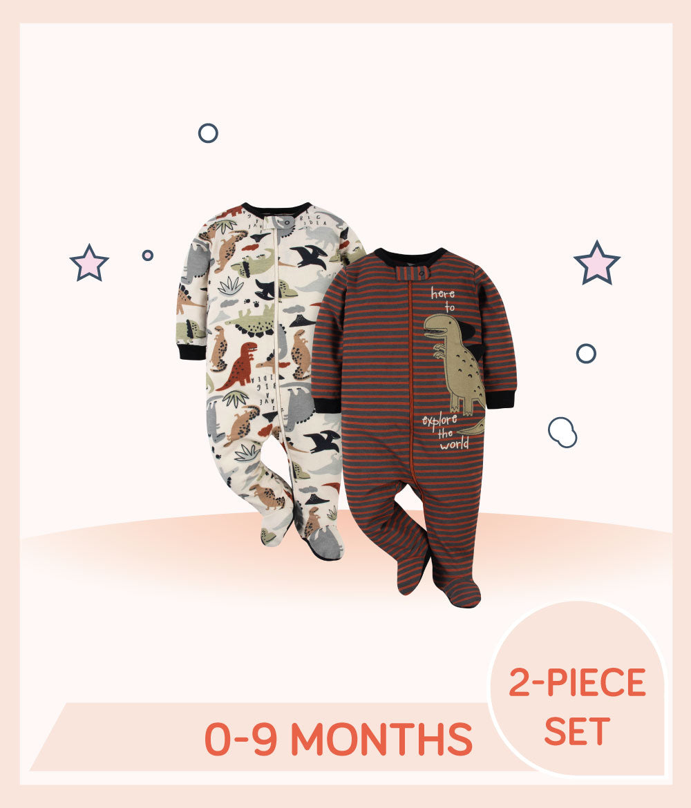 Gerber 2-Pack Baby Boys Dino Sleep 'N Plays
