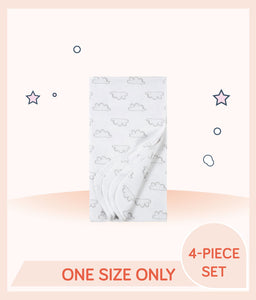 Gerber 4-Pack Neutral Baby Animals Flannel Receiving Blankets